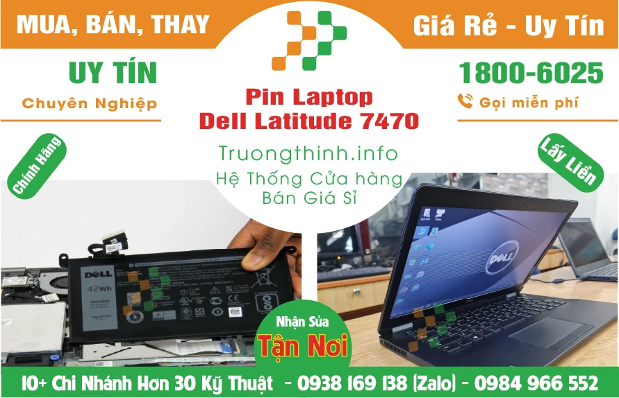 Mua Bán Sửa Thay Pin Laptop Dell Latitude 7470 