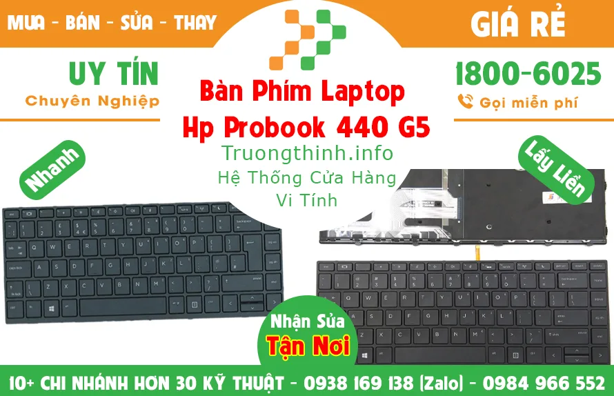 Mua Bán Sửa Thay Bàn Phím Laptop Hp probook 440 g5 Giá Rẻ | Vi Tính Trường Thịnh