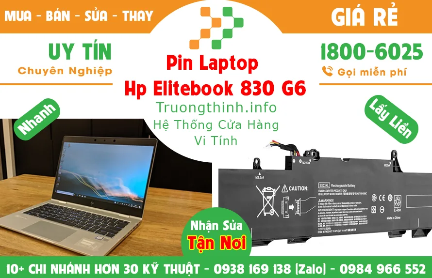 Mua Bán Sửa Thay Pin Laptop Hp Elitebook 830 G6 Giá Rẻ | Vi Tính Trường Thịnh