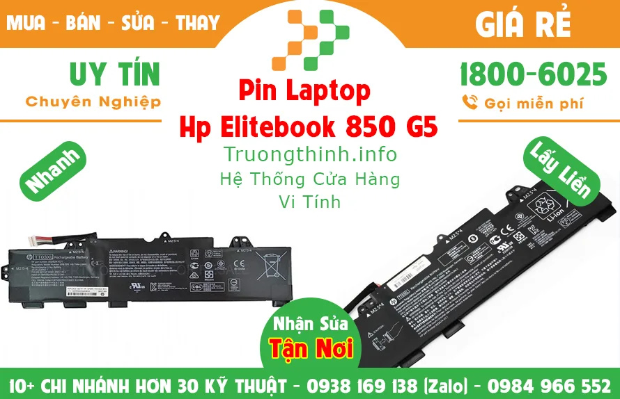 Mua Bán Sửa Thay Pin Laptop Hp Elitebook 850 G5 Giá Rẻ | Vi Tính Trường Thịnh