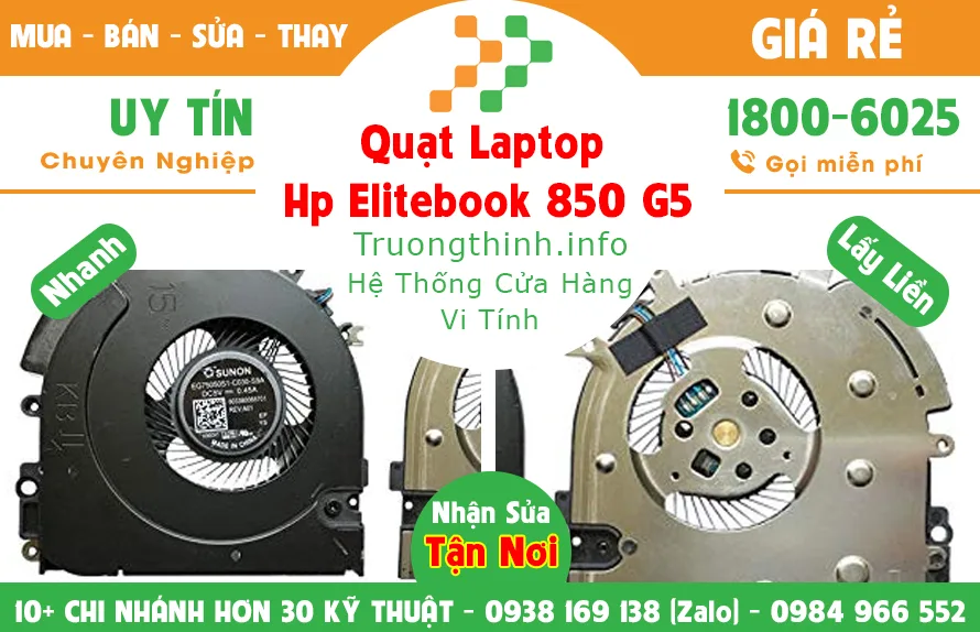 Quạt Laptop Hp Elitebook 850 G5 Giá Rẻ | Vi Tính Trường Thịnh Quạt Laptop Hp Elitebook 850 G5 Giá Rẻ | Vi Tính Trường Thịnh