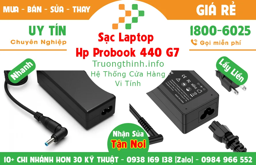 Sạc Laptop Hp probook 440 g7 Giá Rẻ - Vi Tính Trường Thịnh