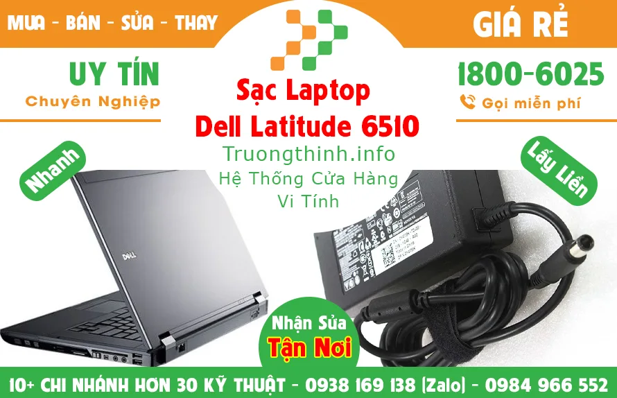Sạc Laptop Dell Precision 6510 Giá Rẻ - Vi Tính Trường Thịnh