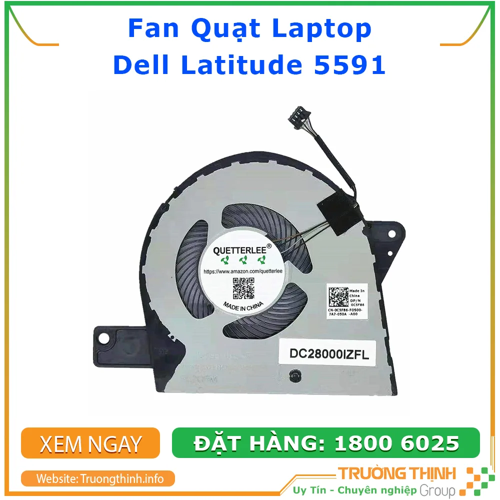 Quạt Laptop Dell Latitude 5591 Thay Lấy Ngay | Vi Tính Trường Thịnh Quạt Laptop Dell Latitude 5591 Thay Lấy Ngay | Vi Tính Trường Thịnh