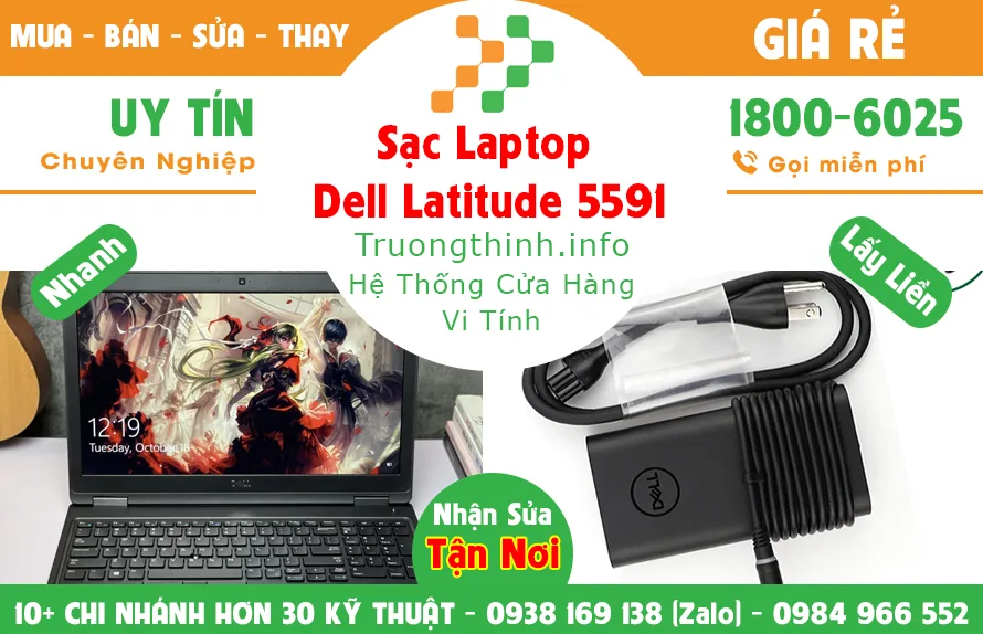 Sạc Laptop Dell Laitude 5591 Giá Rẻ - Vi Tính Trường Thịnh