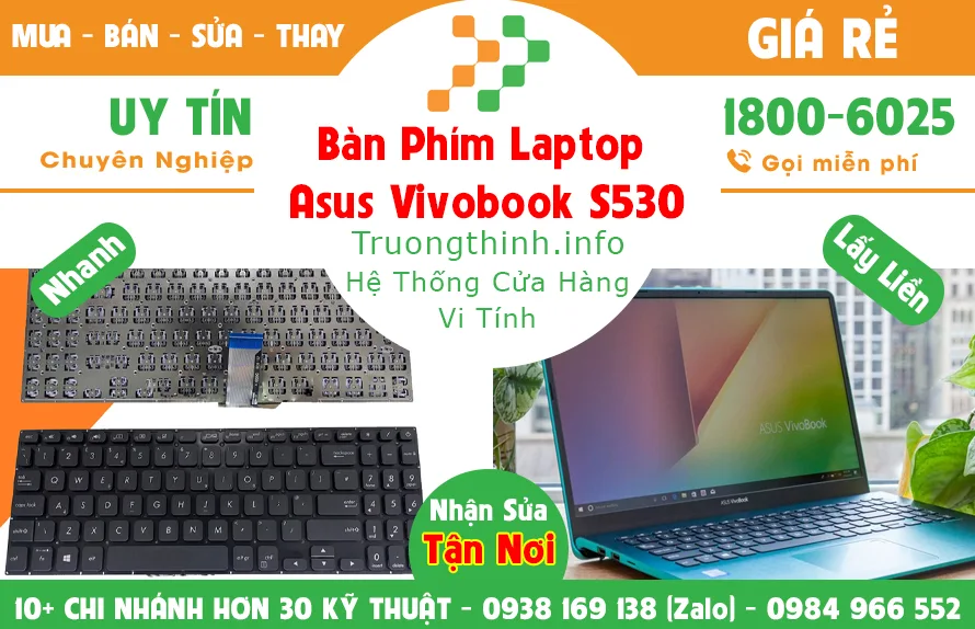 Bàn Phím Laptop Asus Vivobook S530 Giá Rẻ | Vi Tính Trường Thịnh Bàn Phím Laptop Asus Vivobook S530 Giá Rẻ | Vi Tính Trường Thịnh