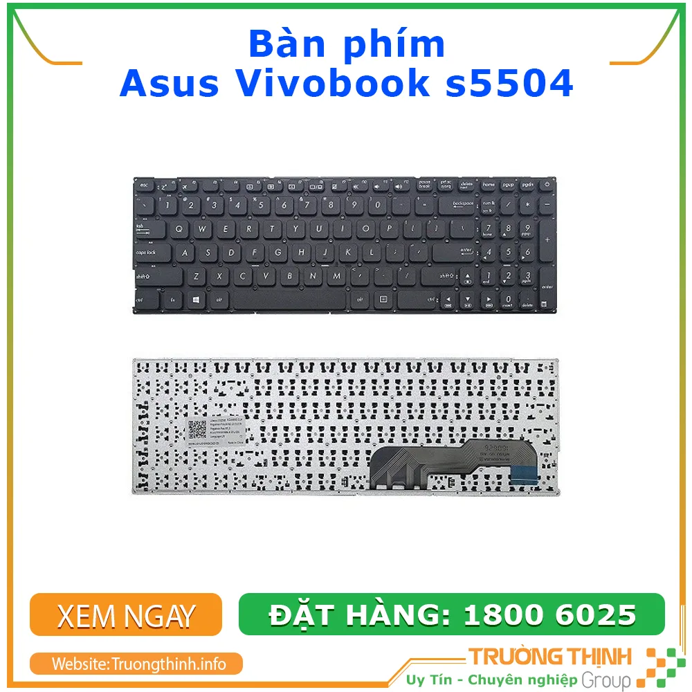 Bàn phím laptop asus vivobook S5504 | Vi Tính Trường Thịnh Bàn phím laptop asus vivobook S5504 | Vi Tính Trường Thịnh