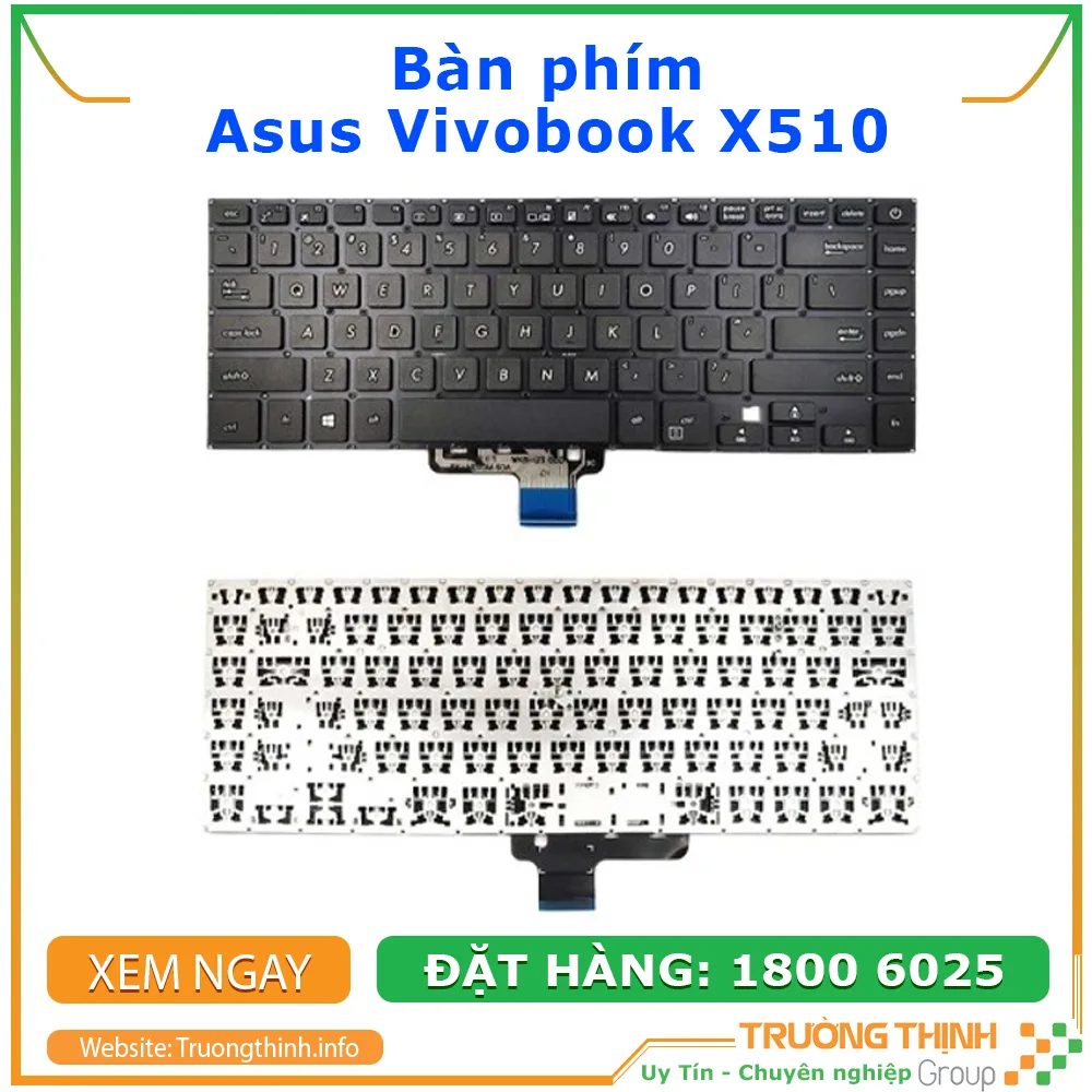 Bàn phím Laptop Asus Vivobook X510 Thay Lấy Ngay | Vi Tính Trường Thịnh Bàn phím Laptop Asus Vivobook X510 Thay Lấy Ngay | Vi Tính Trường Thịnh