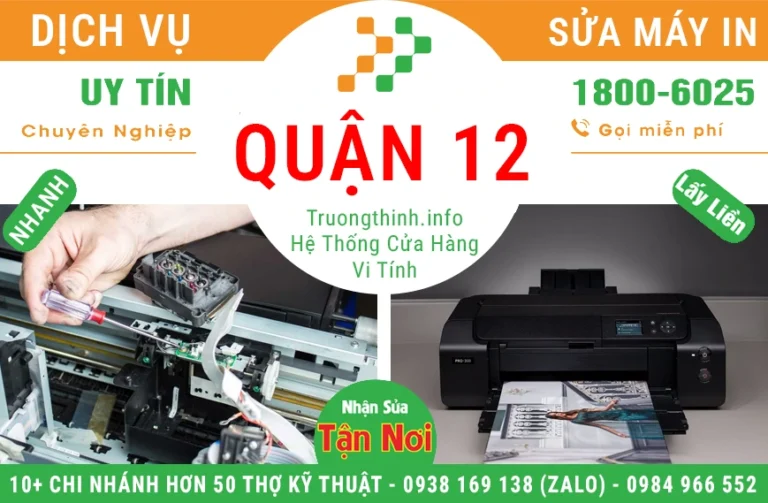 Dịch Vụ Sửa Máy In Tại Quận 12