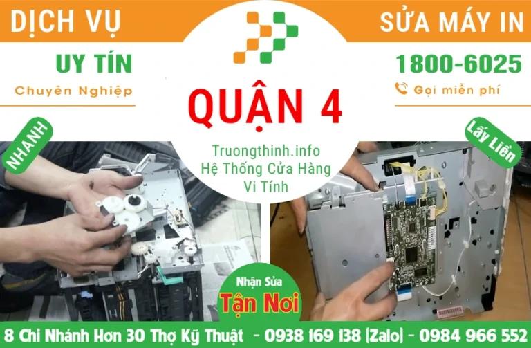 Dịch Vụ Sửa Máy In Tại Quận 4 Giá Rẻ