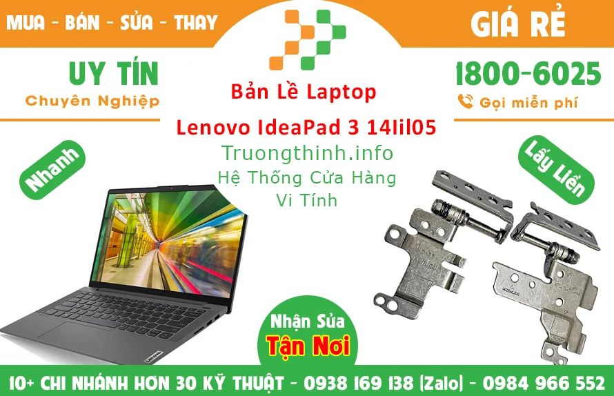 Thay Bản lề Laptop Lenovo Ideapad 3