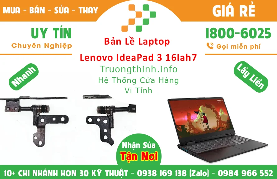 Thay Bản lề Laptop Lenovo Ideapad 3