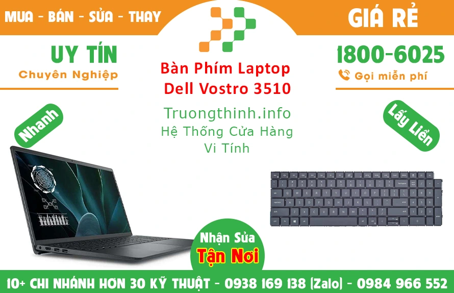 Thay Bàn Phím Laptop Dell Vostro 3 Chính Hãng Giá Rẻ