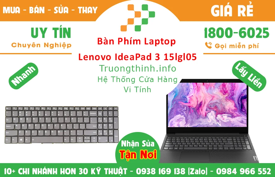 Thay Bàn Phím Laptop Lenovo Ideapad 3 Chính Hãng Giá Rẻ