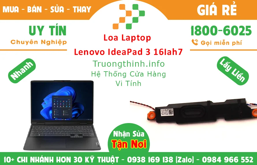 Thay Loa Laptop Lenovo Ideapad 3 16Iah7