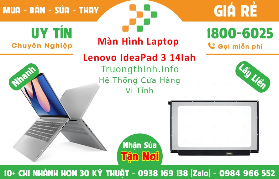 Màn Hình Laptop Lenovo Ideapad 3 14Iah Chính Hãng Giá Rẻ