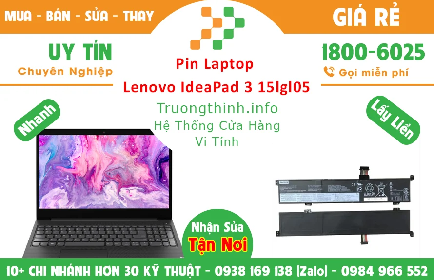 Thay Pin Laptop Lenovo Ideapad 3 15Lgl05 Chính Hãng Giá Rẻ