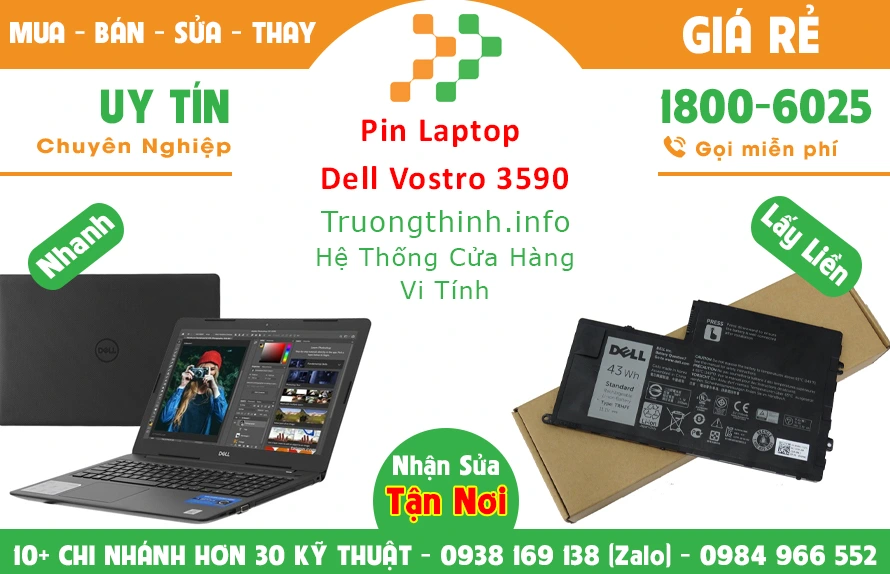 Thay Pin Laptop Dell Vostro 3590 Slim 5 Chính Hãng Giá Rẻ Thay Pin Laptop Dell Vostro 3590 Slim 5 Chính Hãng Giá Rẻ
