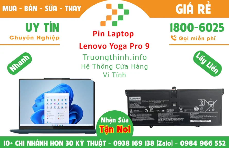 Thay Pin Laptop Lenovo Yoga Pro 9 Chính Hãng Giá Rẻ Thay Pin Laptop Lenovo Yoga Pro 9 Chính Hãng Giá Rẻ