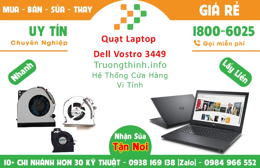 Thay Quạt Laptop Dell Vostro 3449