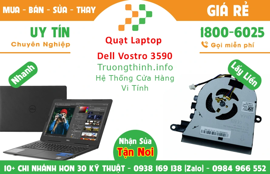 Thay Quạt Laptop Dell Vostro 3590