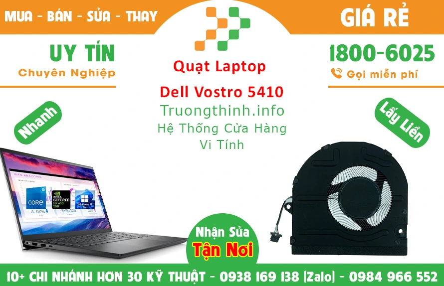 Thay Quạt Laptop Dell Vostro 5410