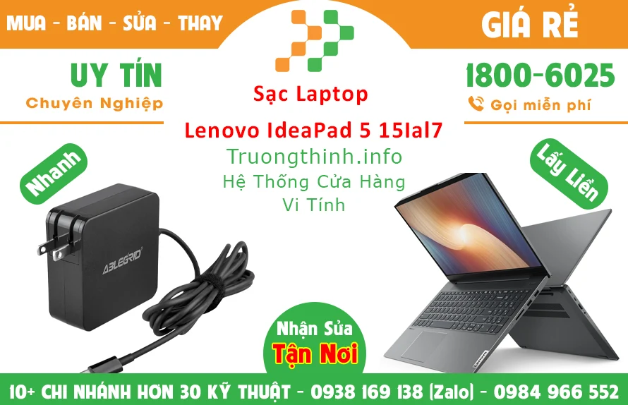 Sạc Laptop Lenovo Ideapad 5 15Ial7 Chính Hãng Giá Rẻ