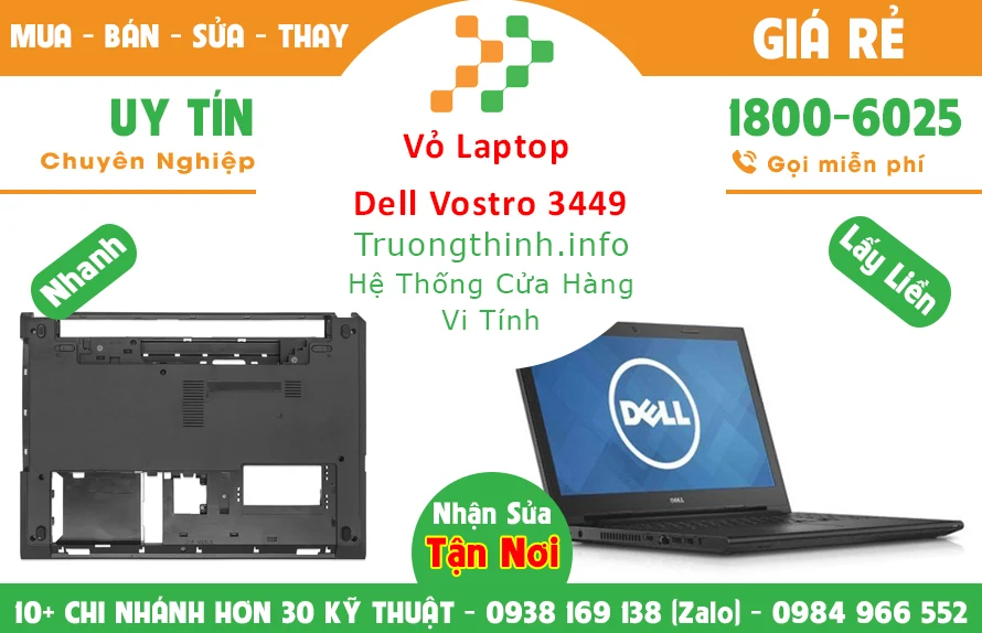 Thay Vỏ Laptop Dell Vostro 3449