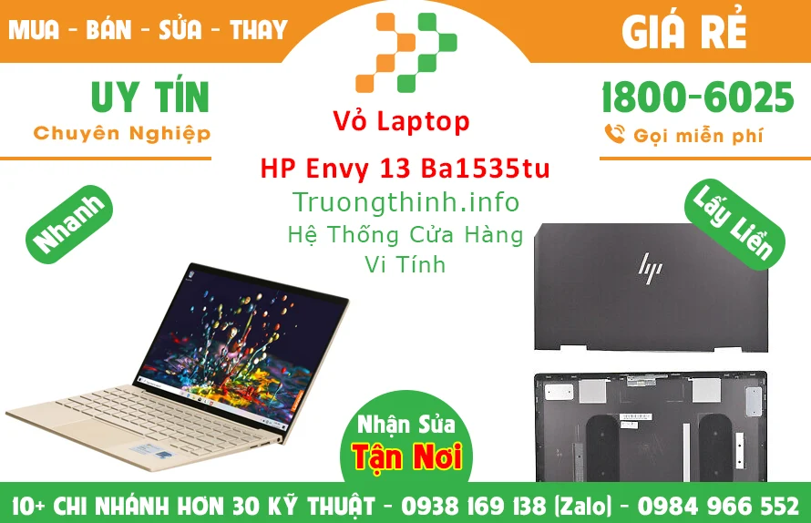 Thay Vỏ Laptop HP Envy 13 Ba1535tu Thay Vỏ Laptop HP Envy 13 Ba1535tu