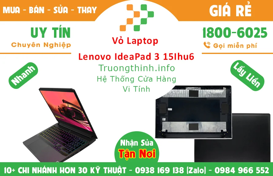 Thay Vỏ Laptop Lenovo Ideapad 3 15Ihu6