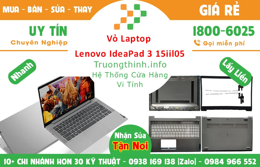 Thay Vỏ Laptop Lenovo Ideapad 3 15Iil05