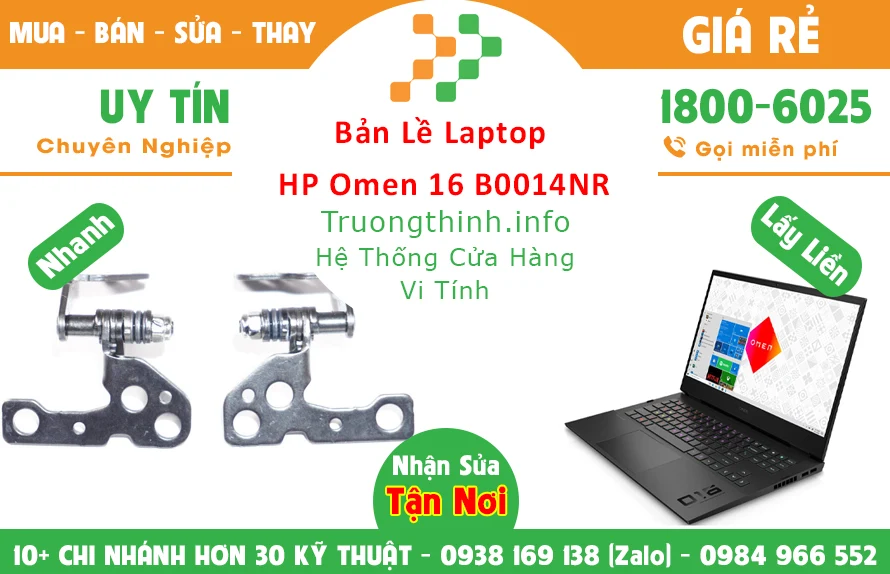 Thay Bản lề Laptop Hp Omen 16 B0014NR Thay Bản lề Laptop Hp Omen 16 B0014NR