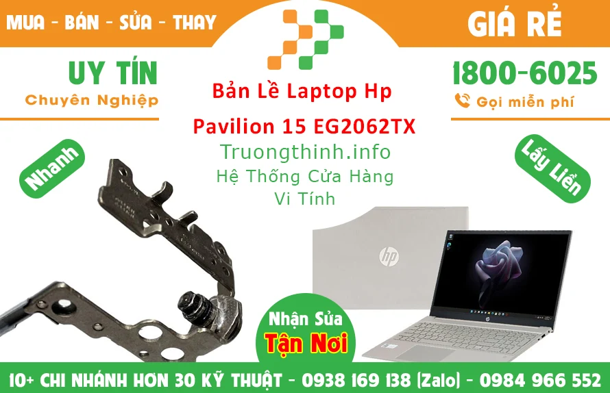 Thay Bản lề Laptop Hp Pavilion 15 EG2062TX