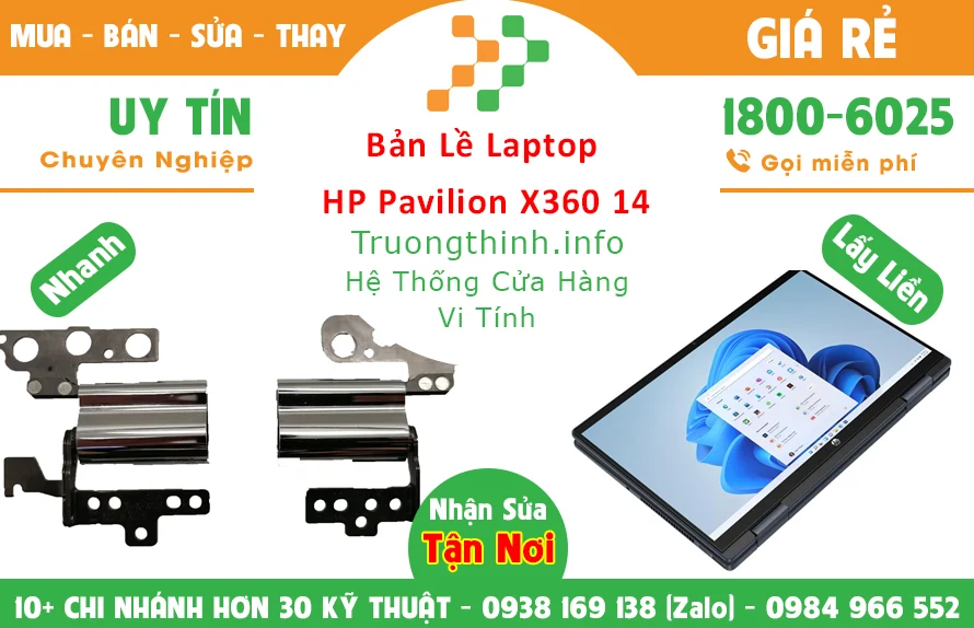 Thay Bản lề Laptop Hp Pavilion X360 14