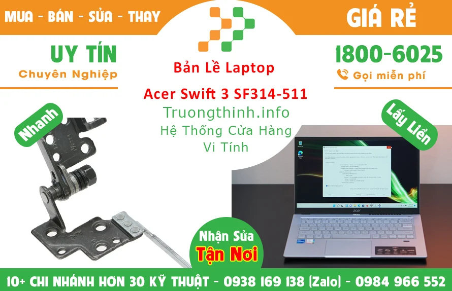 Thay Bản lề Laptop Acer Swift 3 SF314-511