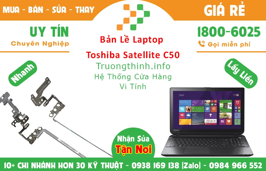 Sửa Bản lề Laptop Toshiba Satellite C50 TPHCM