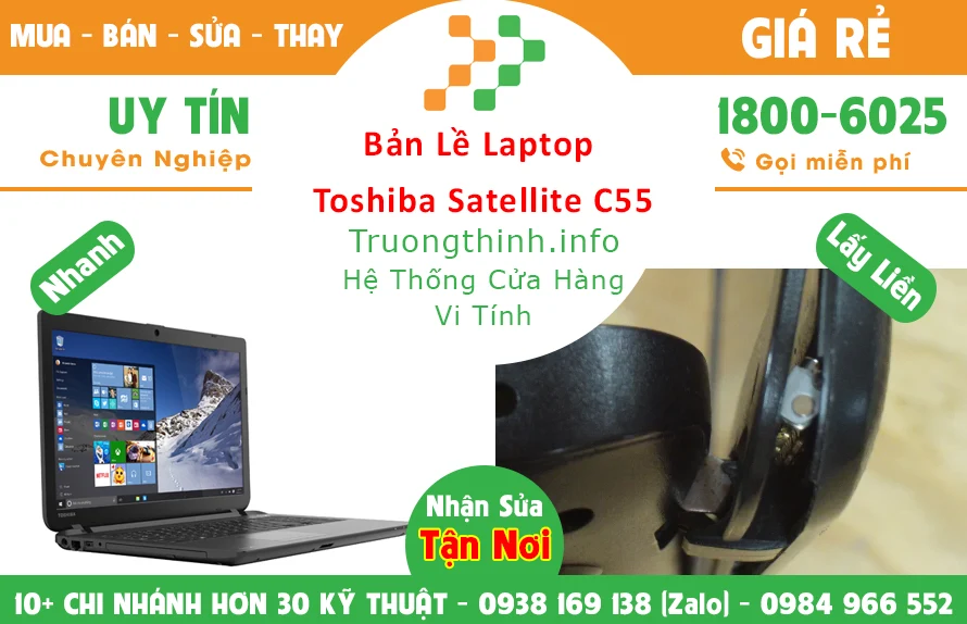 Sửa Bản lề Laptop Toshiba Satellite C55 TPHCM