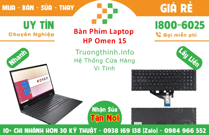 Thay Bàn Phím Laptop Hp Omen 15 Chính Hãng Giá Rẻ