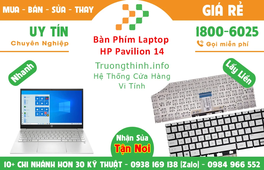 Thay Bàn Phím Laptop Hp Pavilion 14 Chính Hãng Giá Rẻ