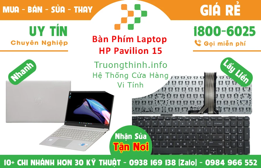 Thay Bàn Phím Laptop Hp Pavilion 15 Chính Hãng Giá Rẻ