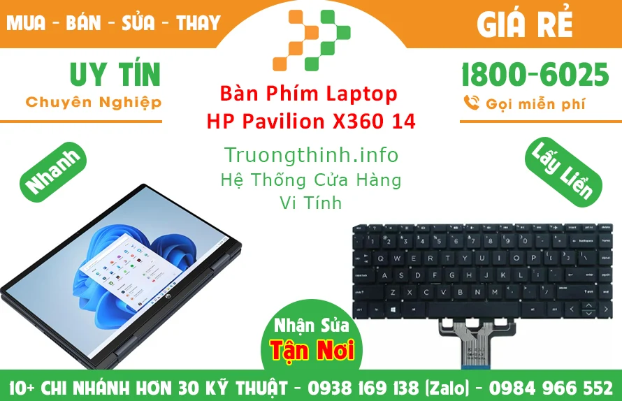 Thay Bàn Phím Laptop Hp Pavilion X360 14 Chính Hãng Giá Rẻ