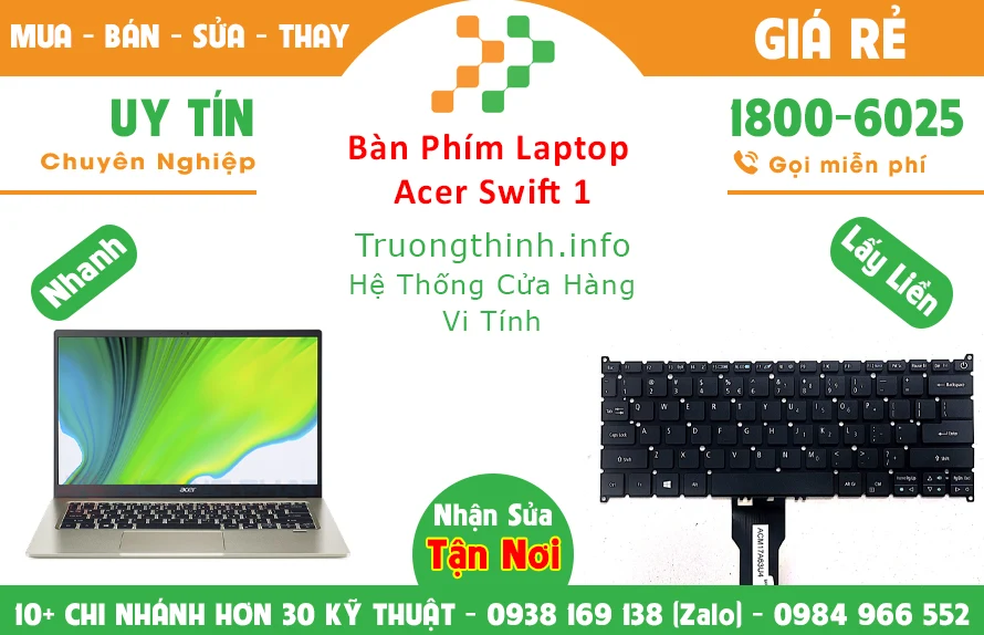 Bàn Phím Laptop Acer Swift 1 Sf114 32 P8TS Giá Bao Nhiêu Tiền