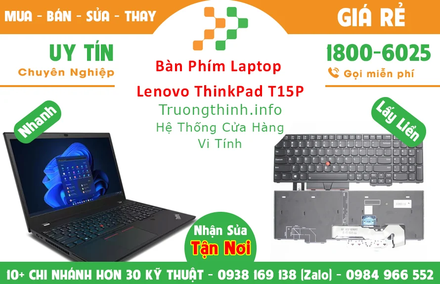 Bàn Phím Laptop Lenovo ThinkPad T15P Giá Rẻ Chính Hãng