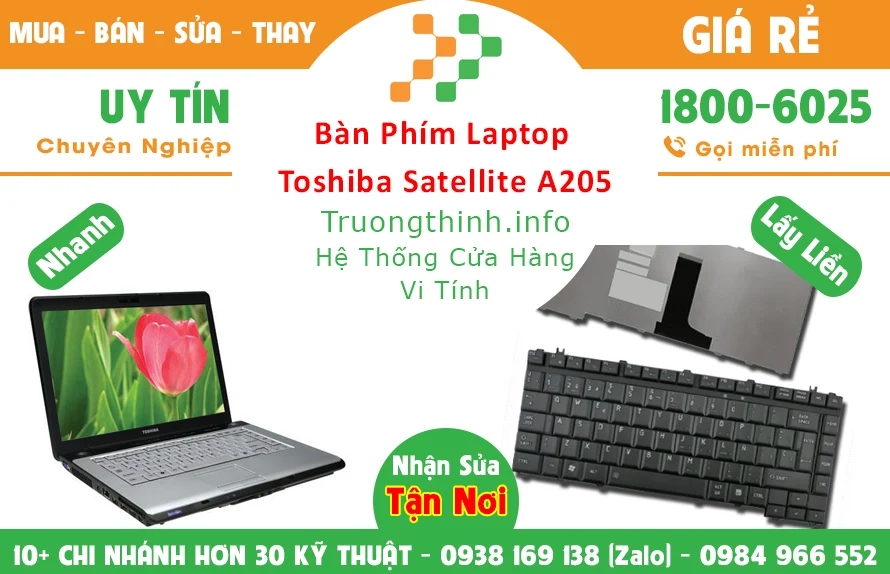 Tại sao nên sử dụng dịch vụ thay bàn phím laptop toshiba Trường Thịnh Group