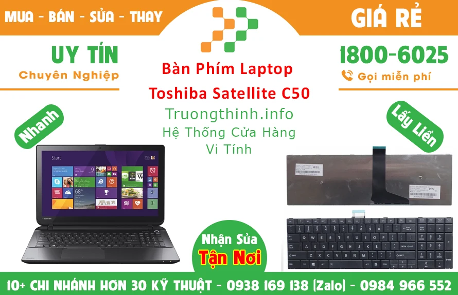 Tại sao nên sử dụng dịch vụ thay bàn phím laptop toshiba Trường Thịnh Group