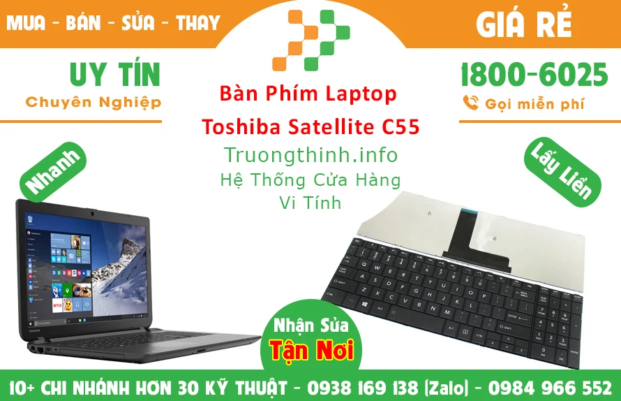 Tại sao nên sử dụng dịch vụ thay bàn phím laptop toshiba Trường Thịnh Group