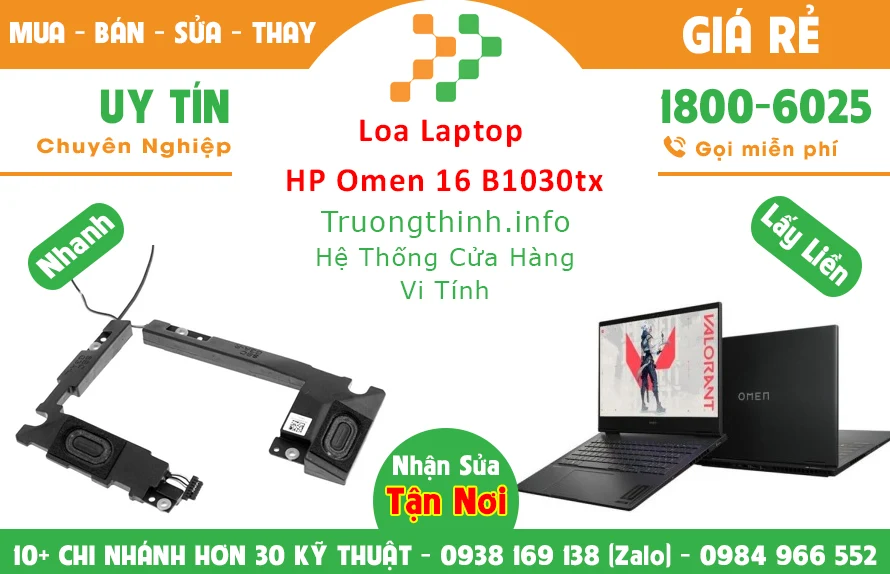 Thay Loa Laptop HP Omen 16 B1030tx