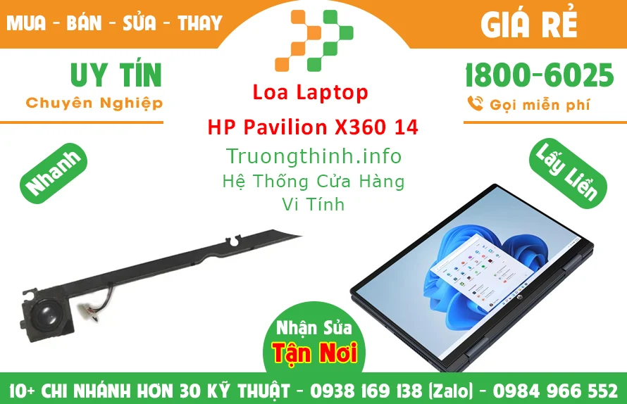 Thay Loa Laptop HP Pavilion X360 14