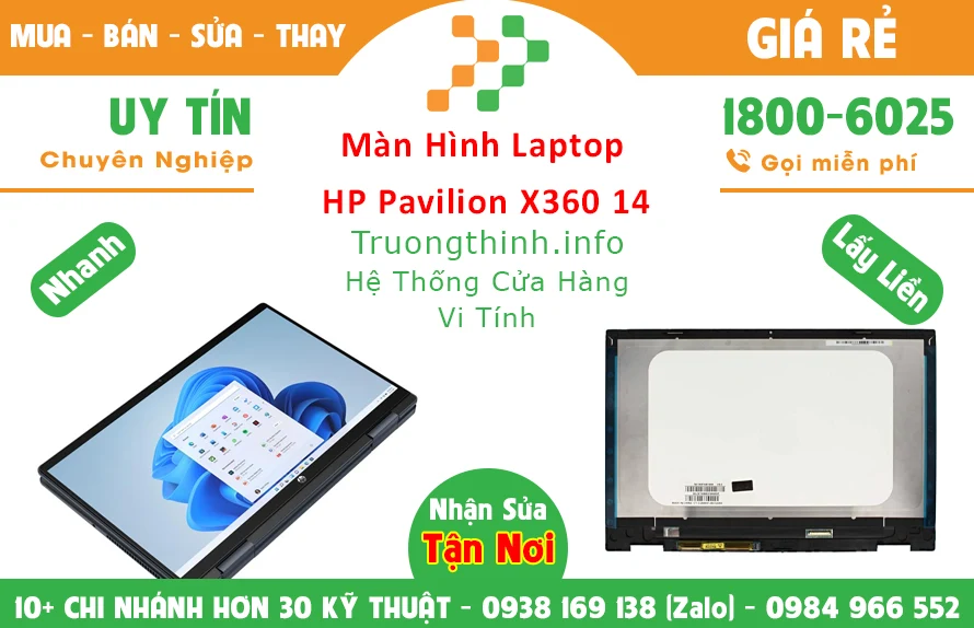 Màn Hình Laptop HP Pavilion X360 14 Chính Hãng Giá Rẻ