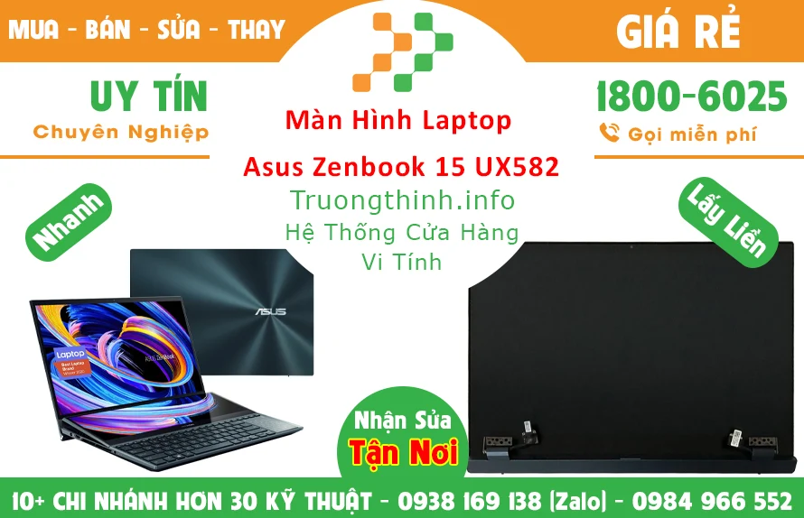Màn Hình Laptop Asus Zenbook 15 UX582 Chính Hãng
